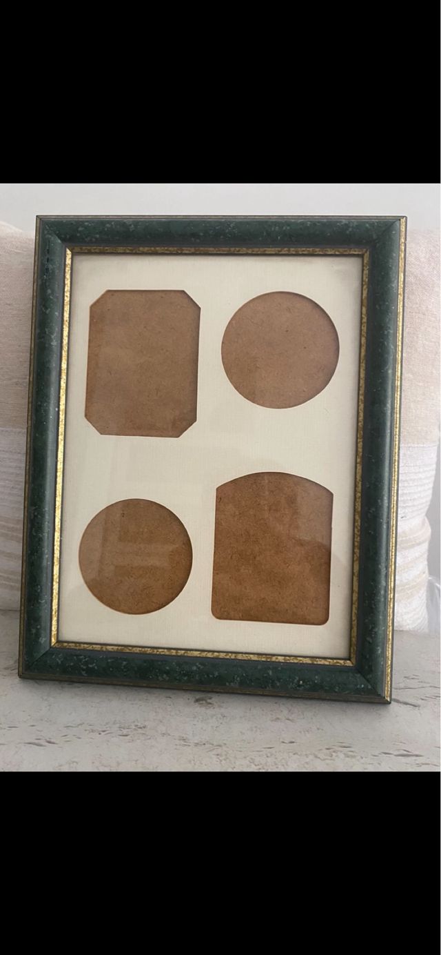 Marco de fotos múltiple madera y cristal