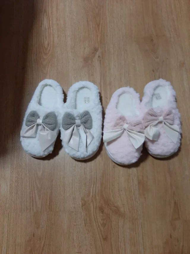 Pantuflas niña con lazo