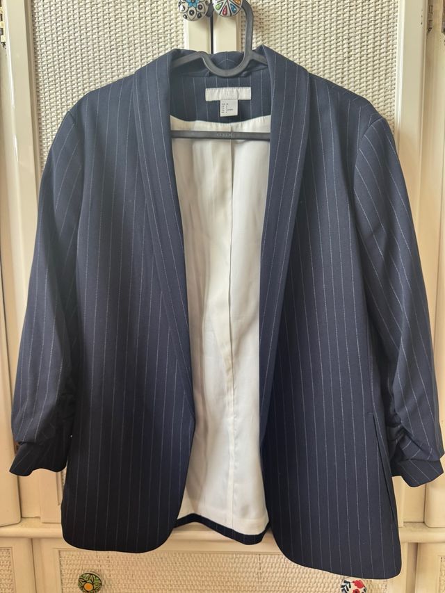 Chaqueta H&M Raya Azul Talla M