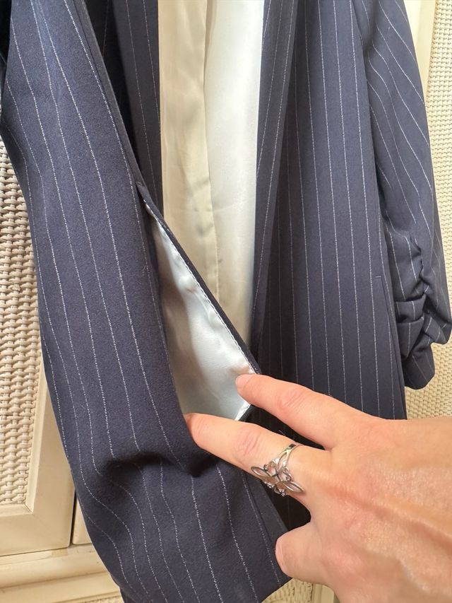 Chaqueta H&M Raya Azul Talla M