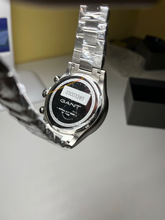 Reloj GANT Cronógrafo Azul y Plateado