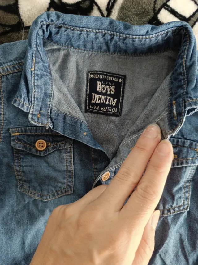 Camisa tejana 6-9 meses