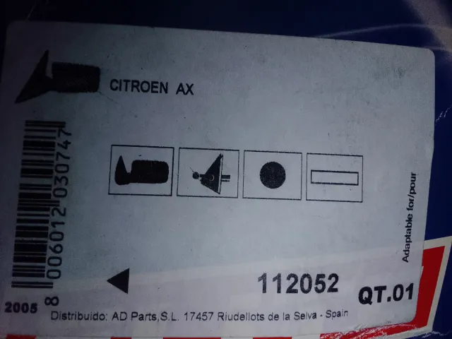 Retrovisor y Pastillas de freno Citroën AX
