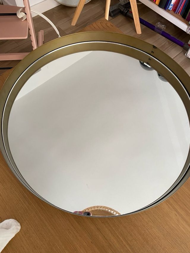 Espejo Redondo Dorado Maison du Monde