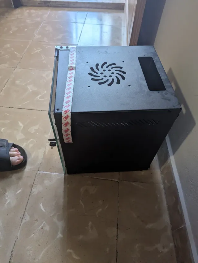 Mini Rack 10" Com 2 bandejas impresas en 3d pla