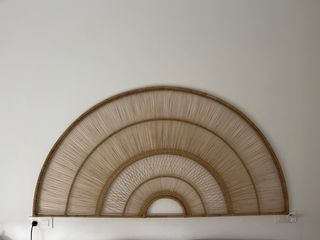 Cabecero de cama arcoíris yute/ratán