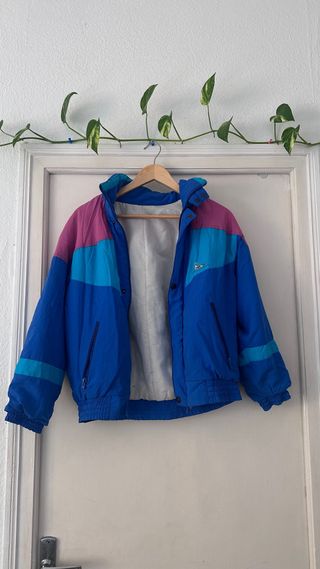 Chaqueta Vintage Azul y Rosa