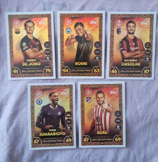 5 Cromos Topps All Action Hero 25/26