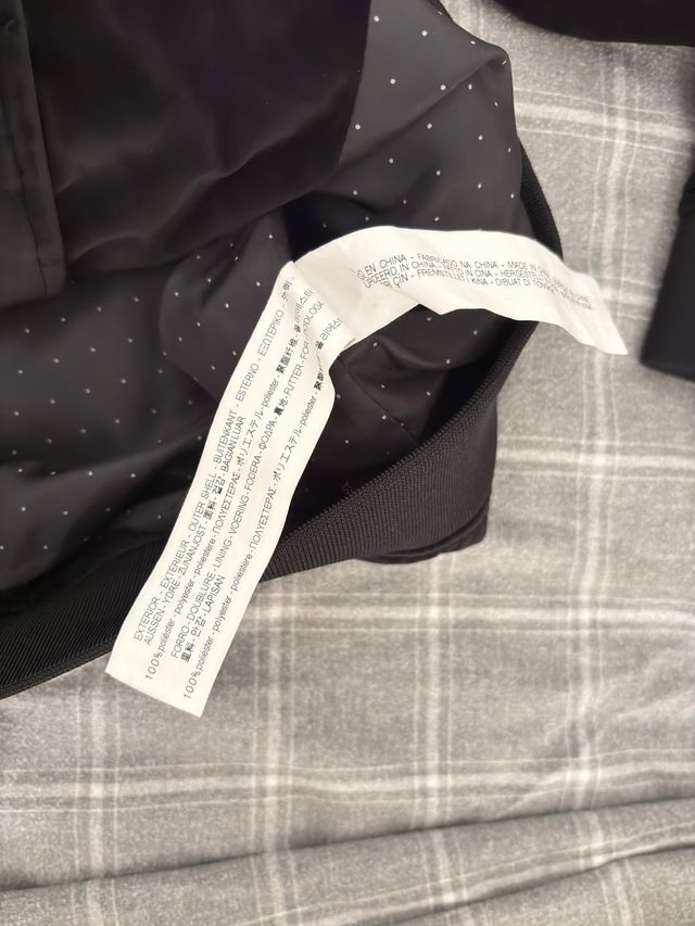 Chaqueta Zara Man Aterciopelada Negra Talla L