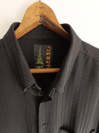 Camisa Negra Fácil Plancha XL