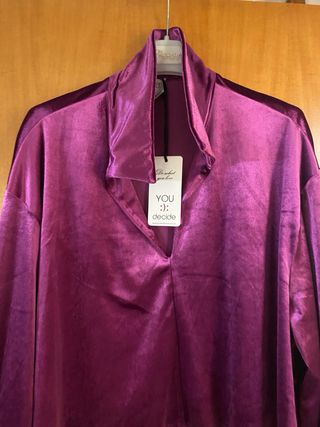 Blusa velluto nuova taglia unica