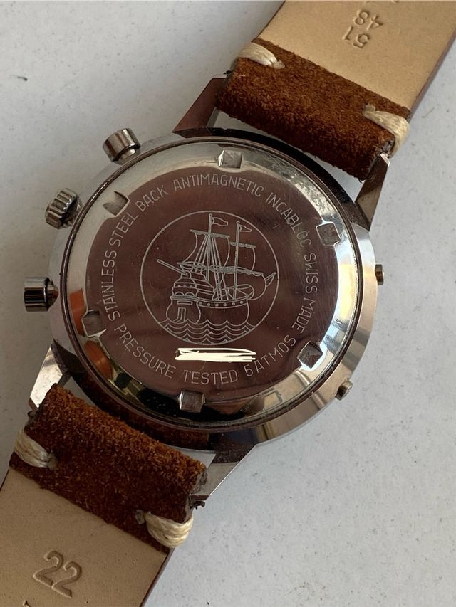 Reloj Wakmann Triple Date Chronograph vintage