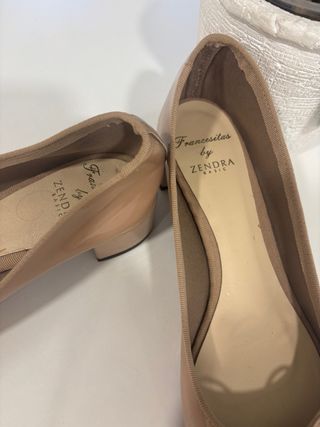 Zendra Bailarinas Tacón Charol Talla 41