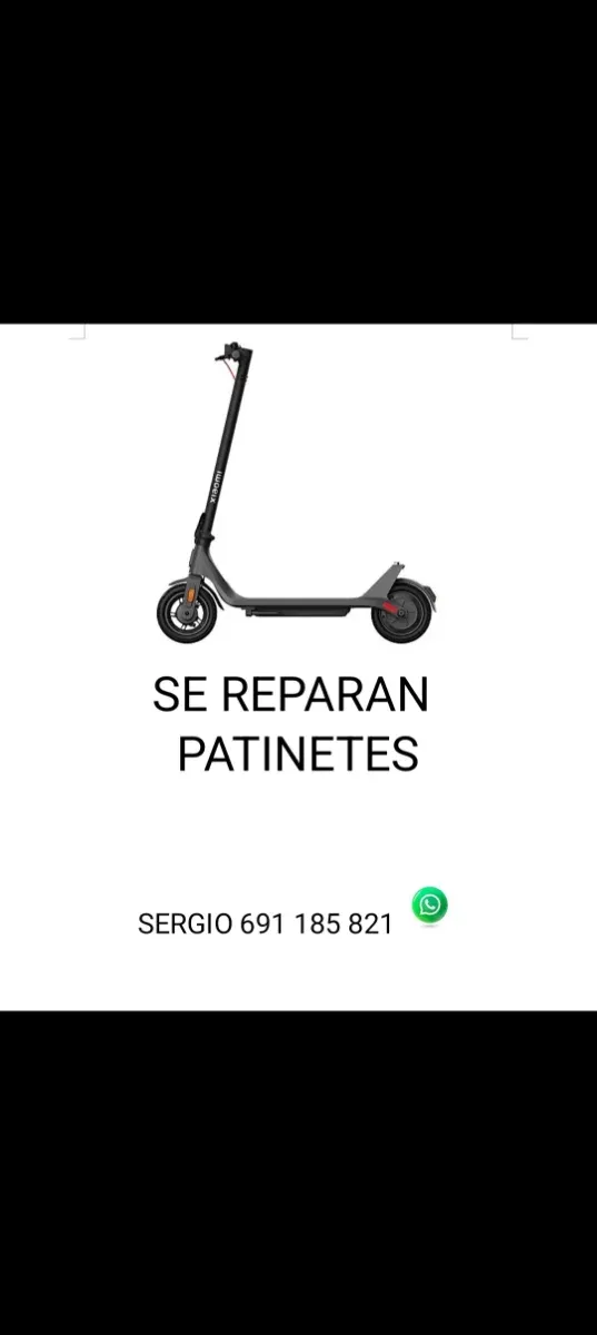 Reparación de todo tipo de averías en patinetes