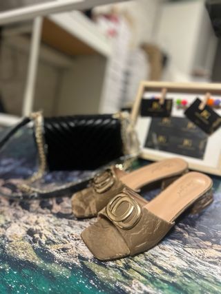 Bolsos de verano: verde naranja 
zapatillas 36 41.
