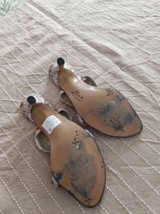 Sandalias fiesta estampado floral Talla 37