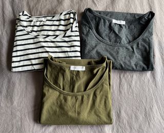 Camiseta de lactancia gris talla única