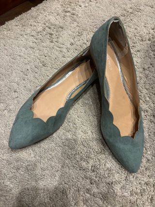 Bailarinas Anna Field verde agua talla 41