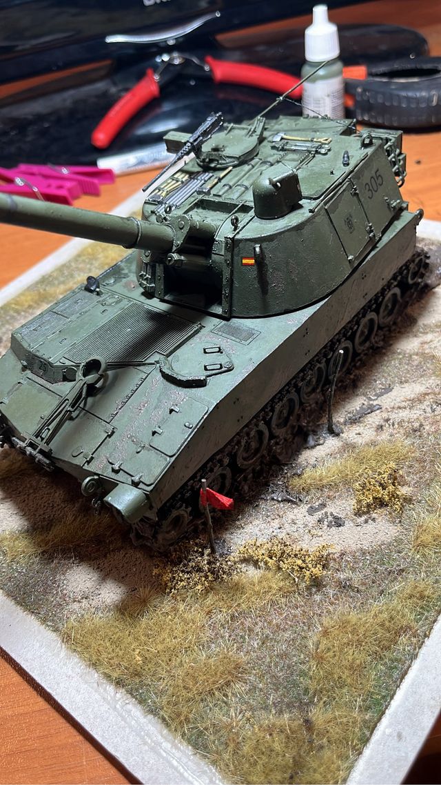 Maqueta Obús Autopropulsado M109 Diorama