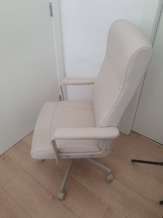 Sedia da ufficio da gioco in ecopelle beige