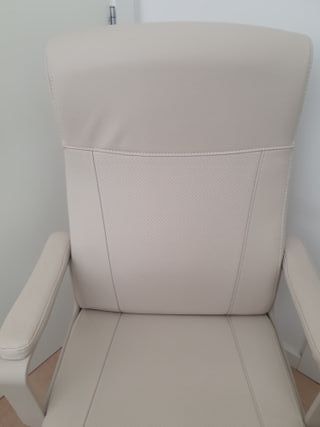 Sedia da ufficio da gioco in ecopelle beige
