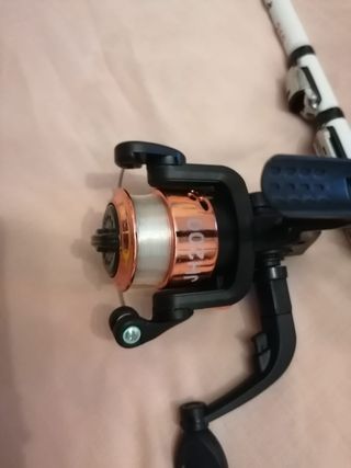 Caña de pescar y carrete