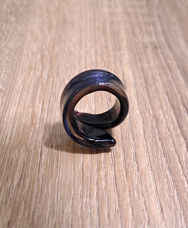 Anillo cristal espiral