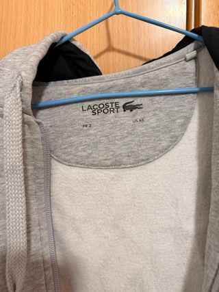 Sudadera Lacoste Gris y Negra