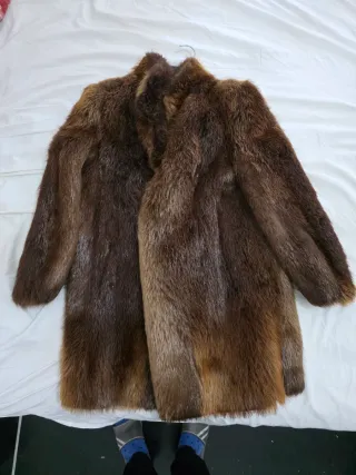 Pelliccia vintage marrone