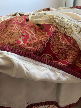 Traje de Fallera Rojo y Dorado
