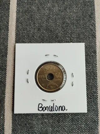 Moneda España 25 pts. 1991 barcelona.