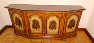 Mueble de entrada madera pintado
