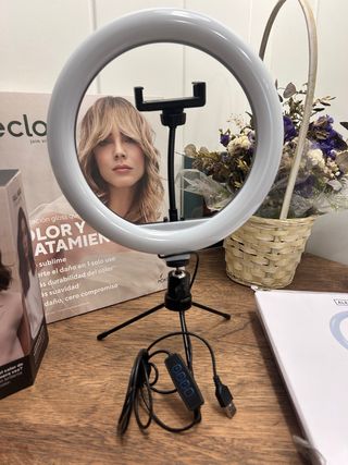 Aro de Luz con Trípode y Soporte Móvil