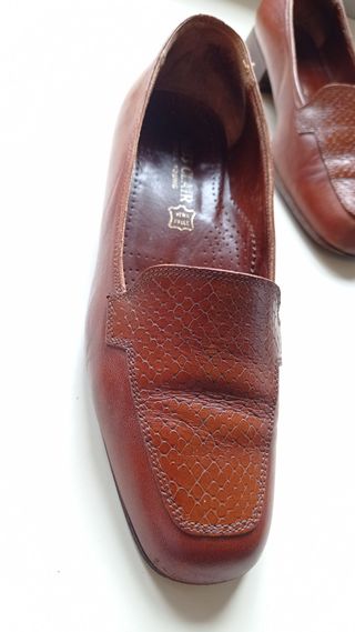 418 Miss Clair Scarpe  Pelle Tacco Basso 36.5