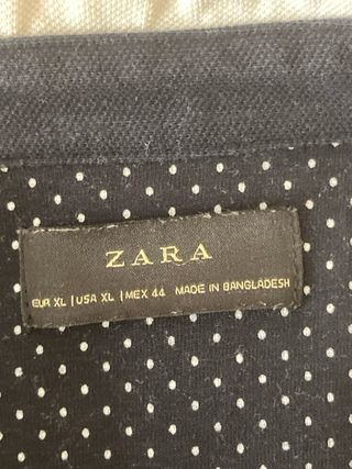 Polo Zara Blanco Talla XL