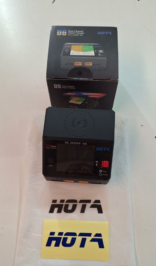 Cargador D6 Dual HOTA   2x325W 15A