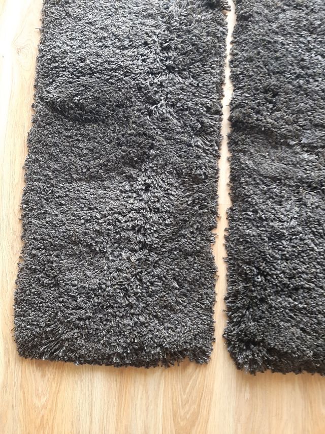 Pack 2 alfombras Ikea pelo marrón oscuro
