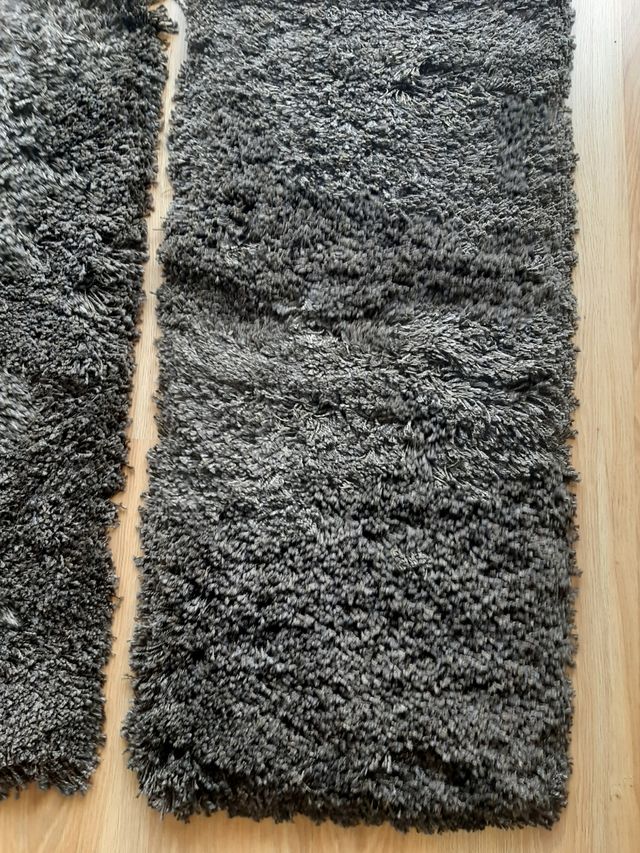 Pack 2 alfombras Ikea pelo marrón oscuro