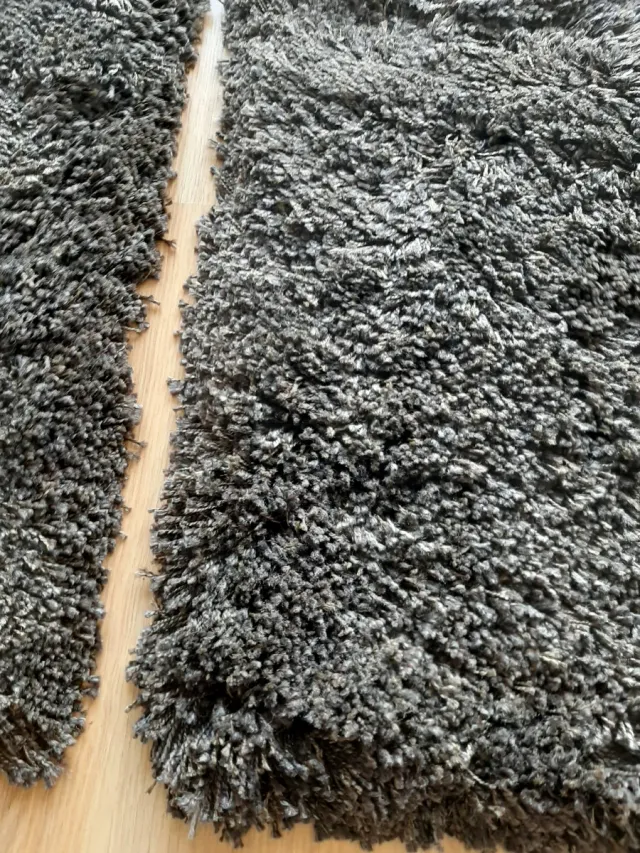 Pack 2 alfombras Ikea pelo marrón oscuro