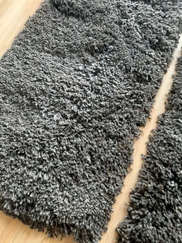 Pack 2 alfombras Ikea pelo marrón oscuro