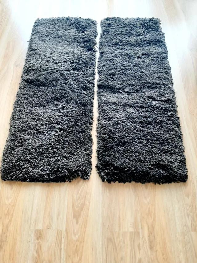 Pack 2 alfombras Ikea pelo marrón oscuro