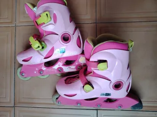 Patines en línea rosas talla 30-32