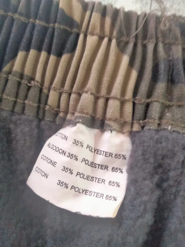 Pantalón camuflaje XXL forro polar