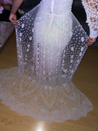  SIN ESTRENAR Vestido Novia Gitana Blanco 