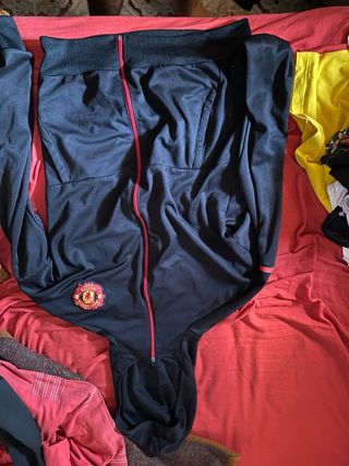 Chándal Manchester United x Adidas Negro/Rojo