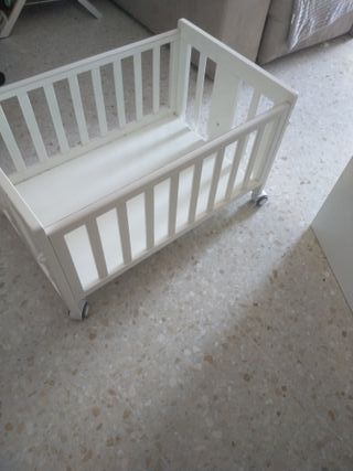 Mini cuna blanca