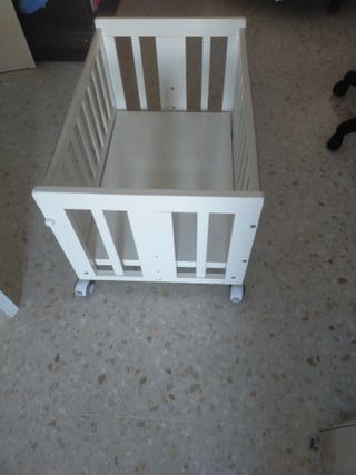 Mini cuna blanca