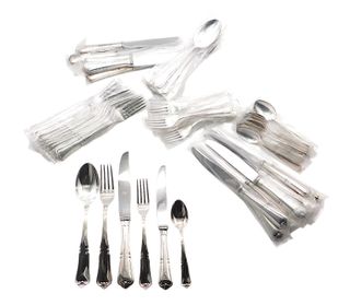 Set posate in metallo laminato argento
