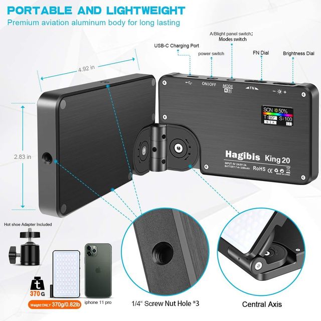 Lámpara LED Vijim R316 Plegable y Extendible