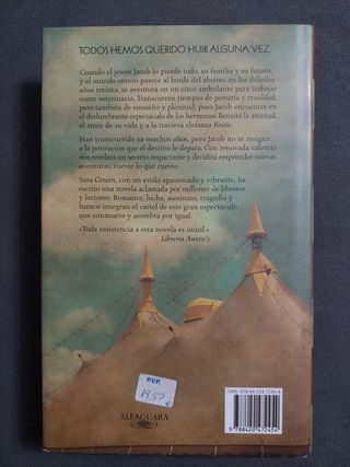 Agua para elefantes (Edición en cartoné) (LITER...